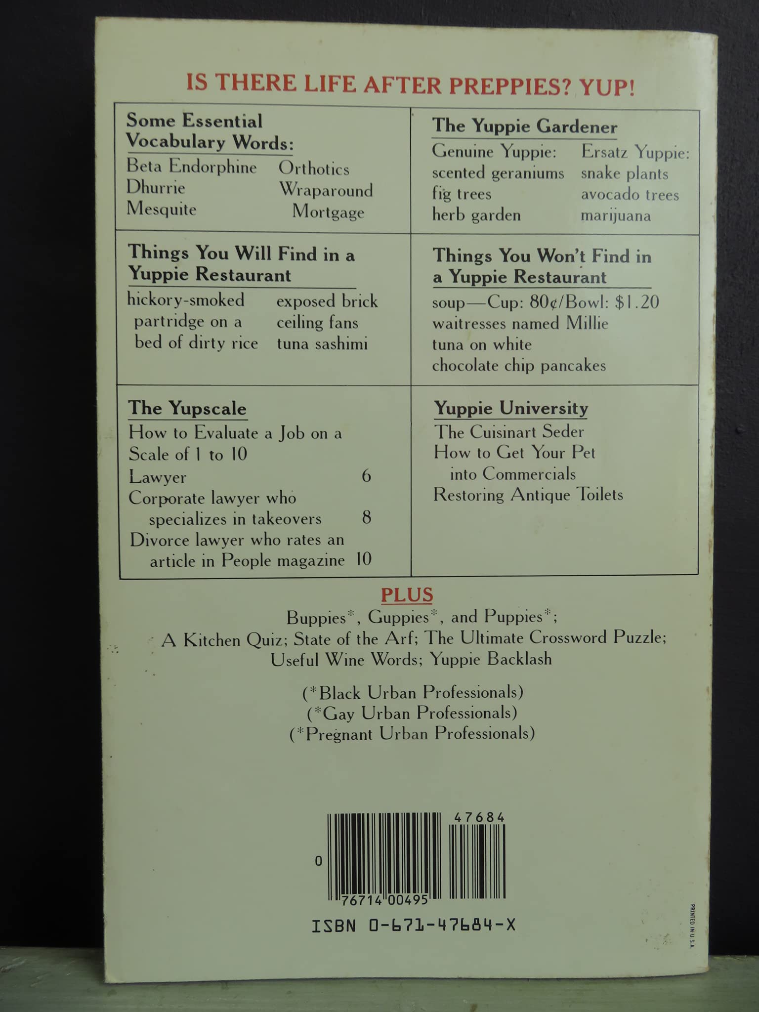 The Yuppie Handbook: The Stateofthe Art Manual for Young Urban Professionals,New
