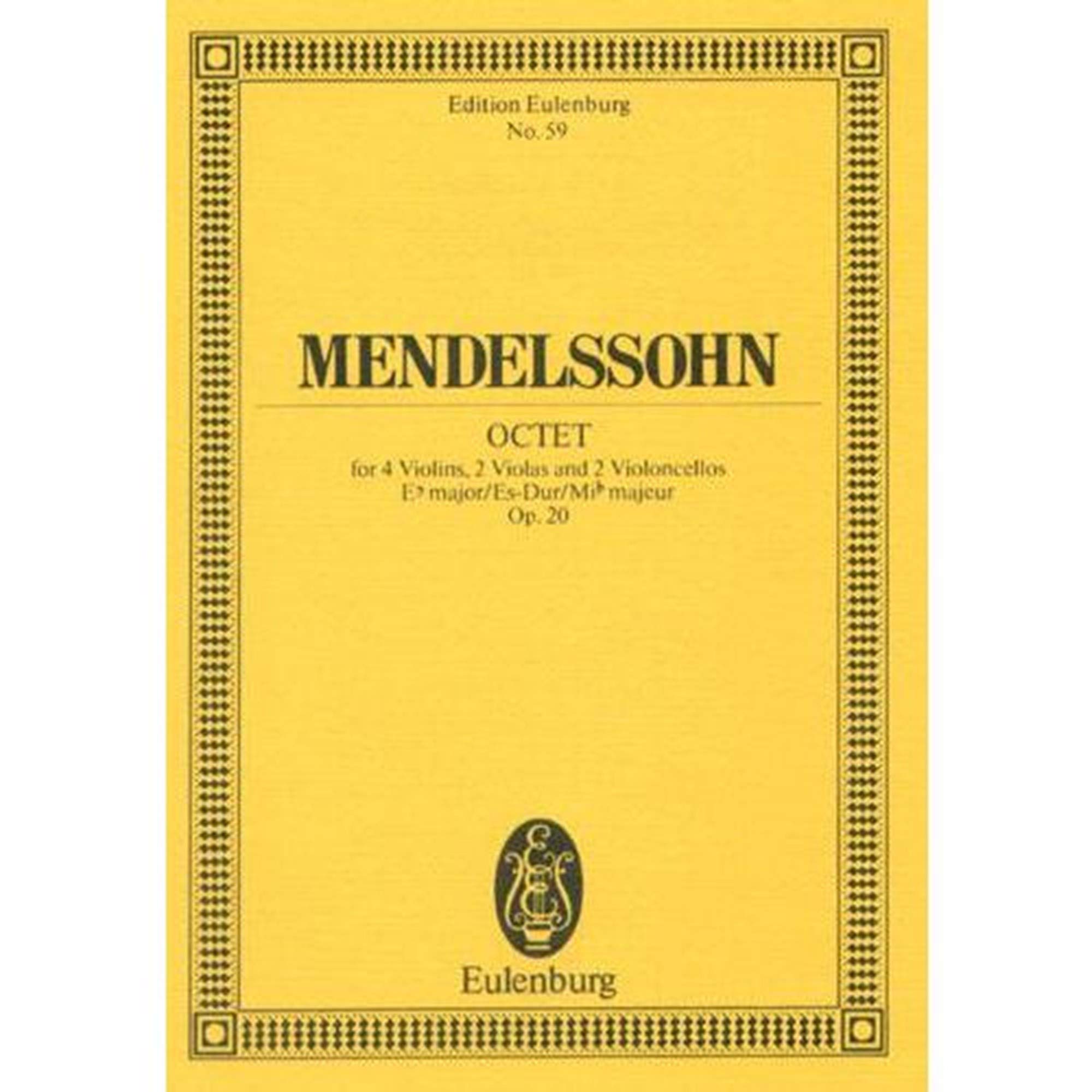 Octet in EFlat Major, Op. 20 (Edition Eulenburg),Used