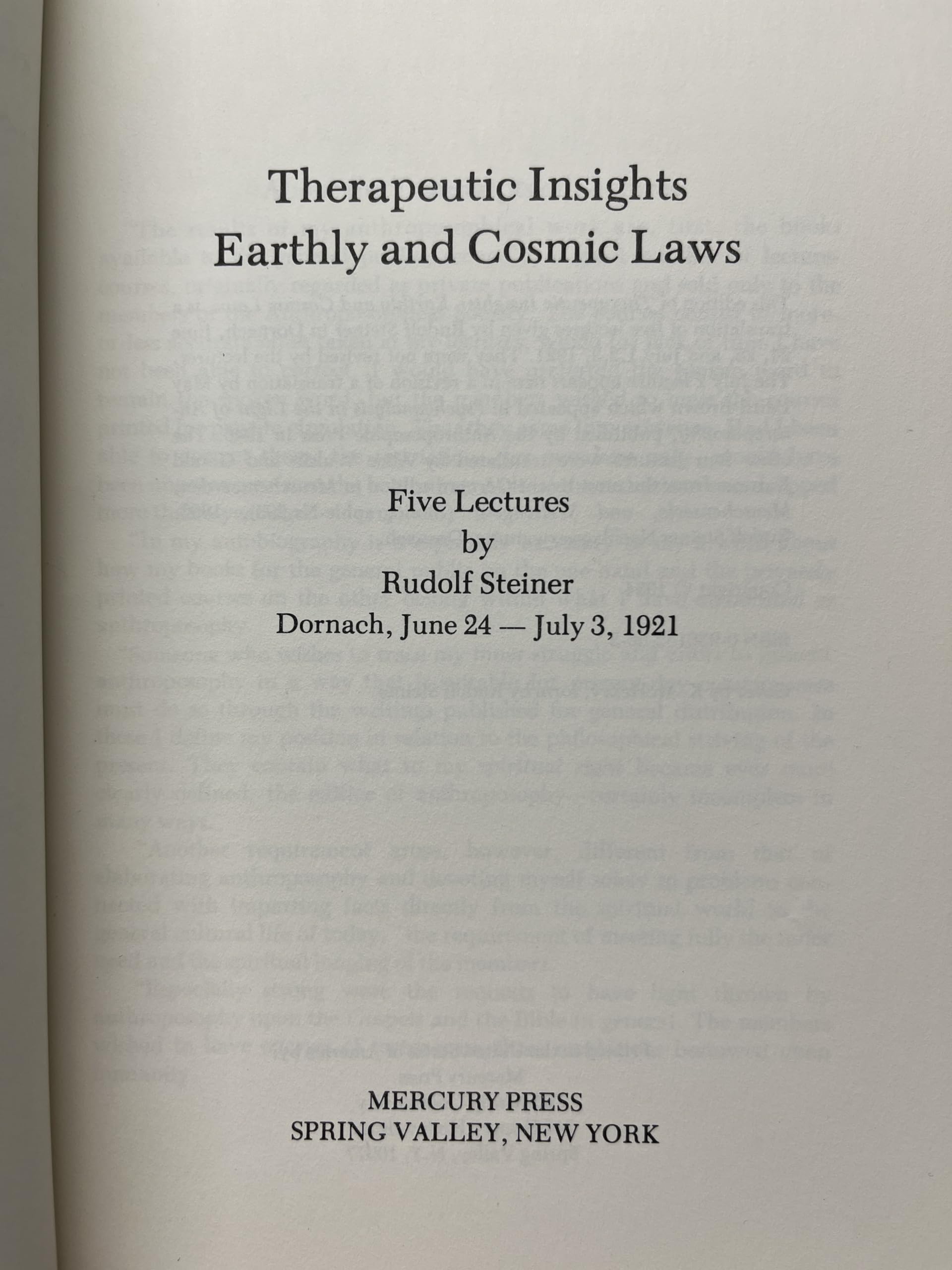 Therapeutic Insights: Earthly And Cosmic Laws-new