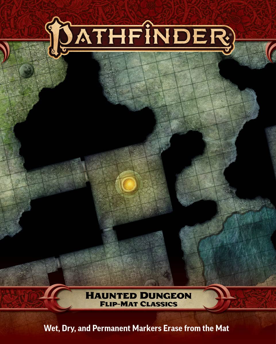 Pathfinder FlipMat Classics: Haunted Dungeon,Used