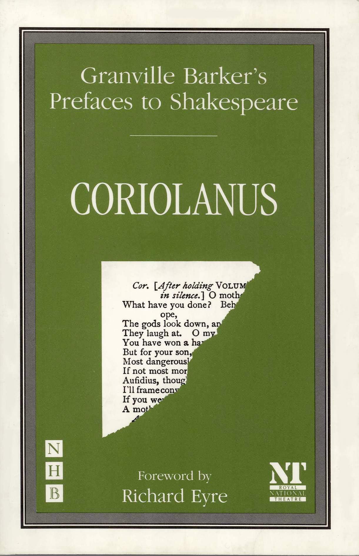 Preface to 'Coriolanus',Used