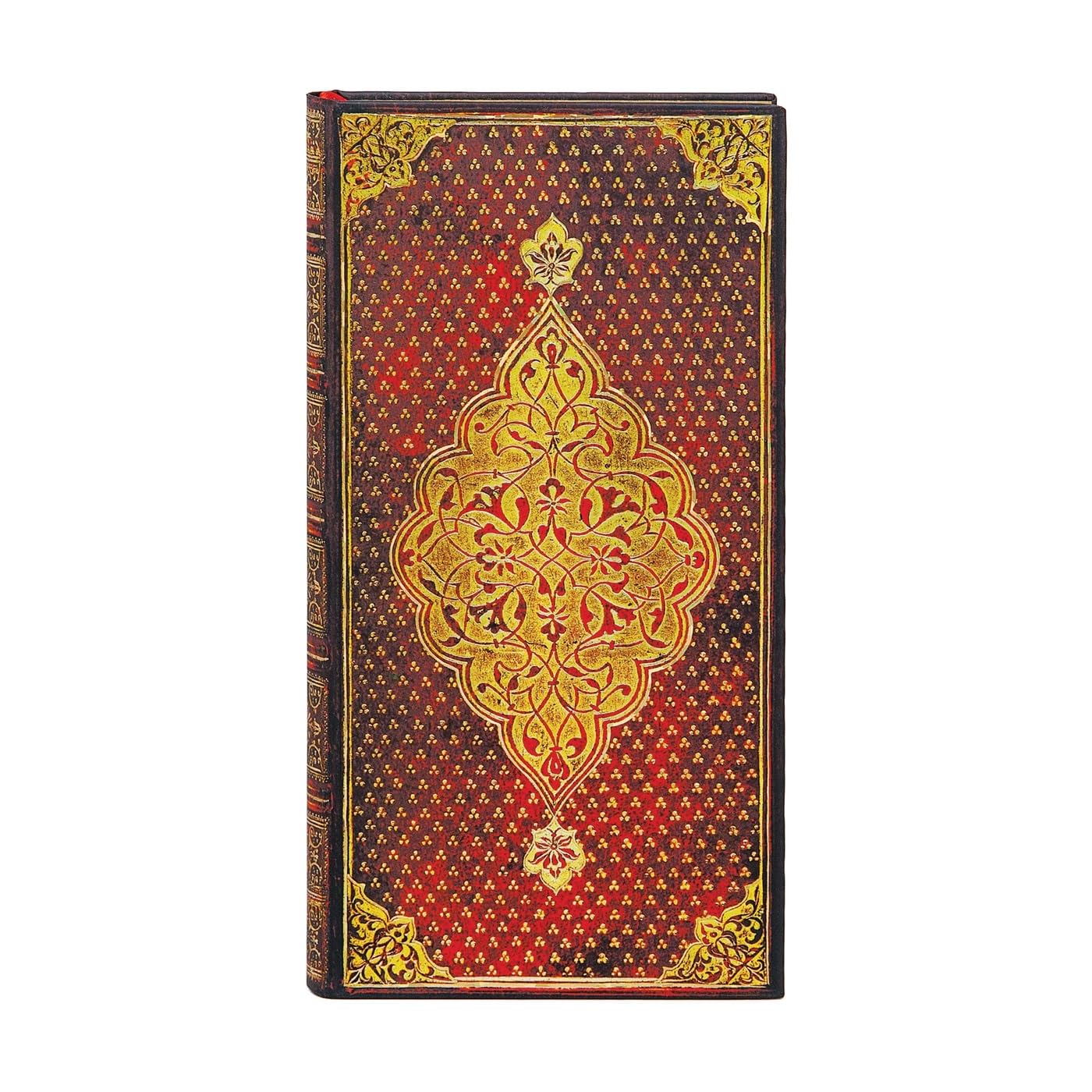 Paperblanks Golden Trefoil Hardcover Slim Lined Elastic Band Closure 176 Pg 85 Gsm