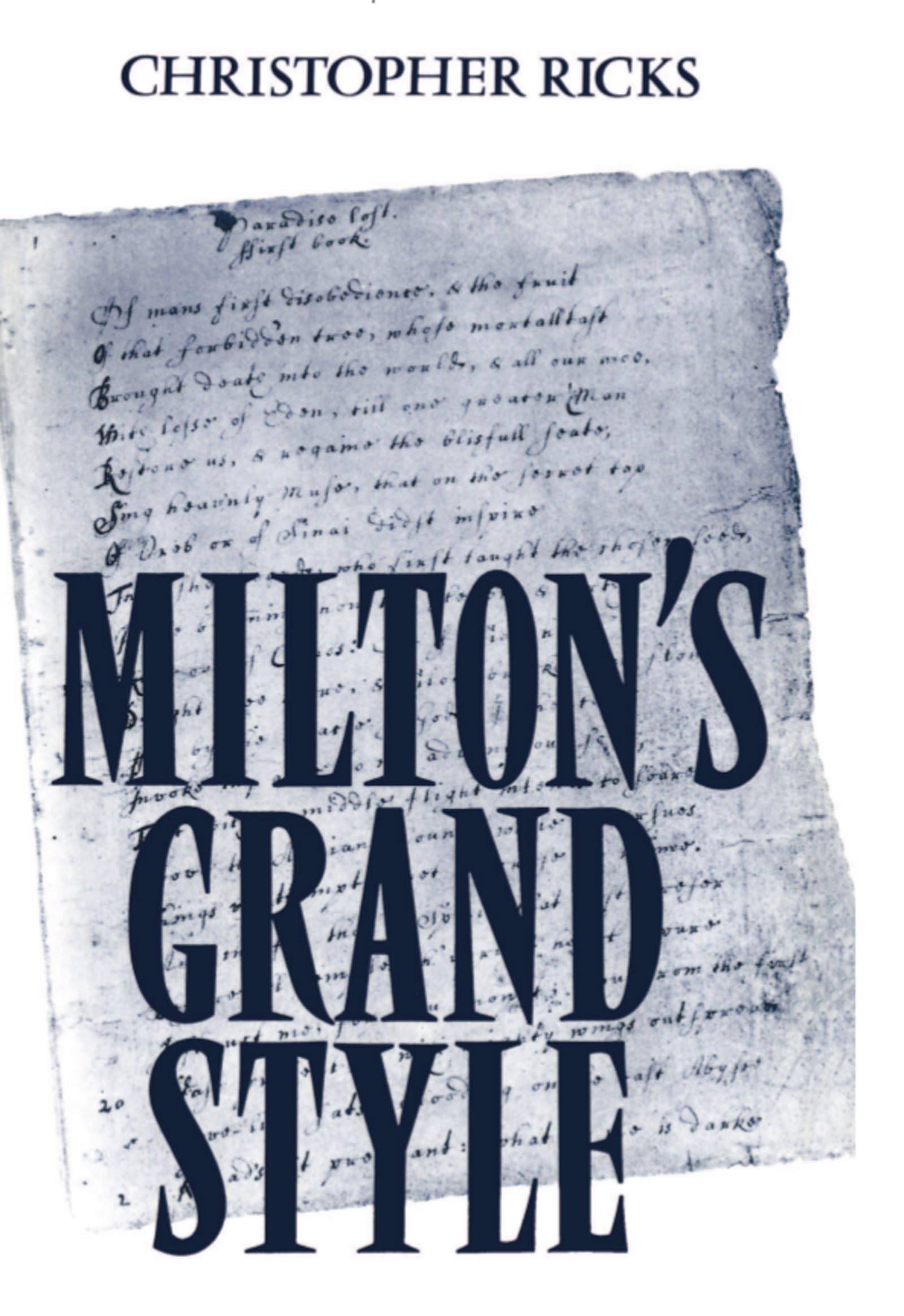 Milton's Grand Style,Used