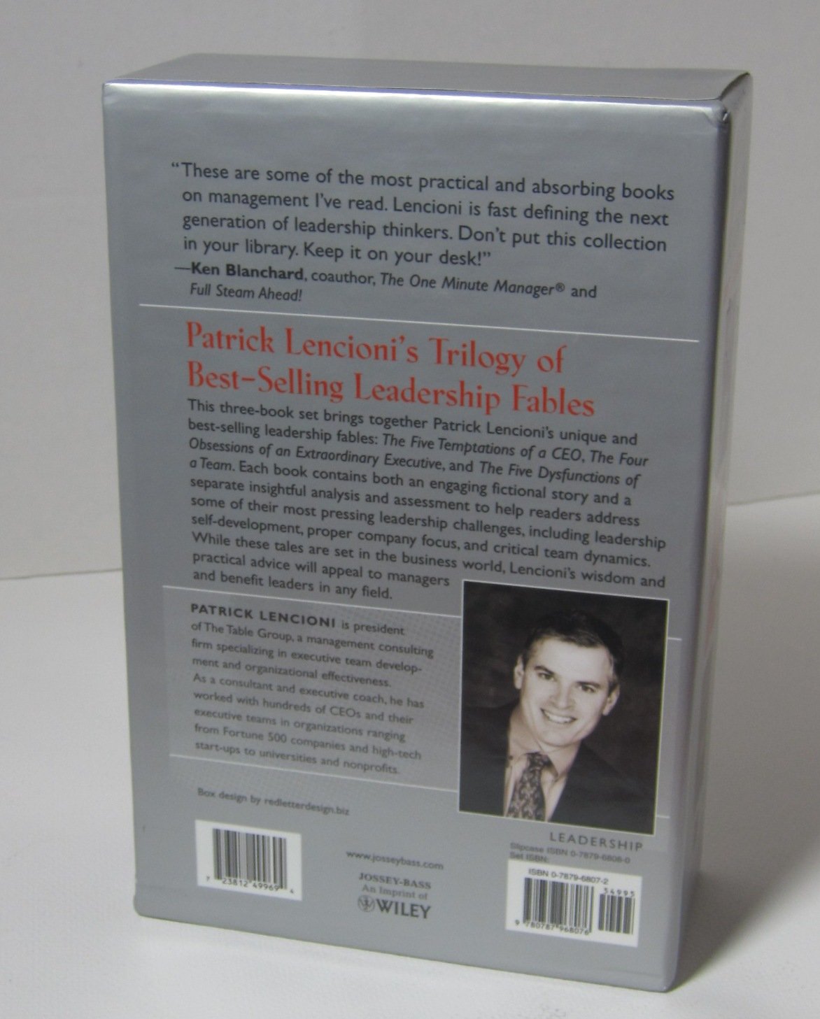 The Leadership Fables of Patrick Lencioni, Box Set, contains: The Five Temptations of a CEO; The Four Obsessions of an Extraordi,New