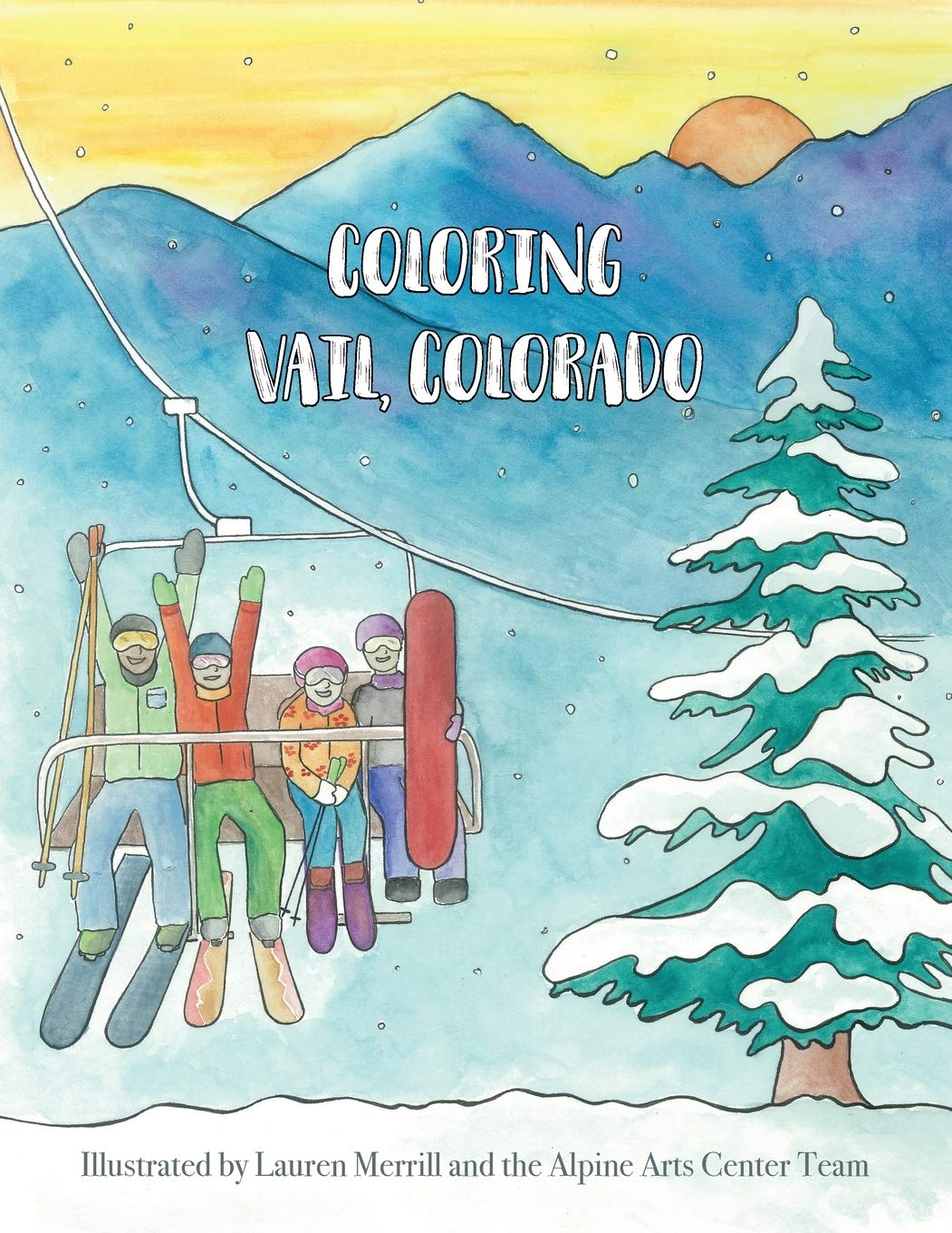 Coloring Vail, Colorado (Coloring Ski Towns in Colorado),Used
