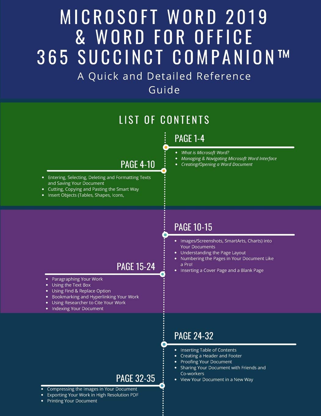 Microsoft Word 2019 & Word for Office 365 Succinct Companion: A Quick and Detailed Reference Guide,Used