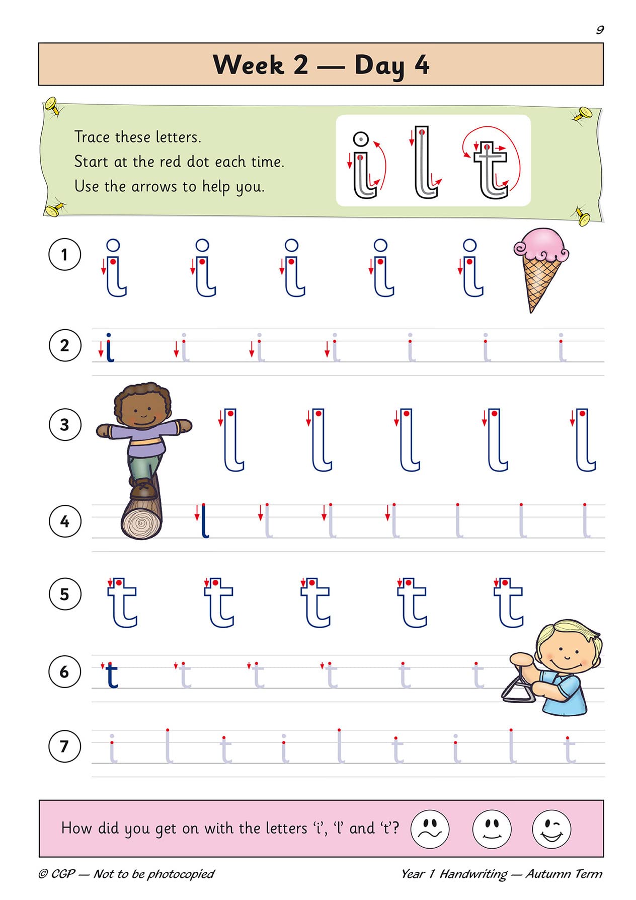 New KS1 Handwriting Daily Practice Book: Year 1 Autumn Term: superb for catchup and learning at home (CGP KS1 English),Used