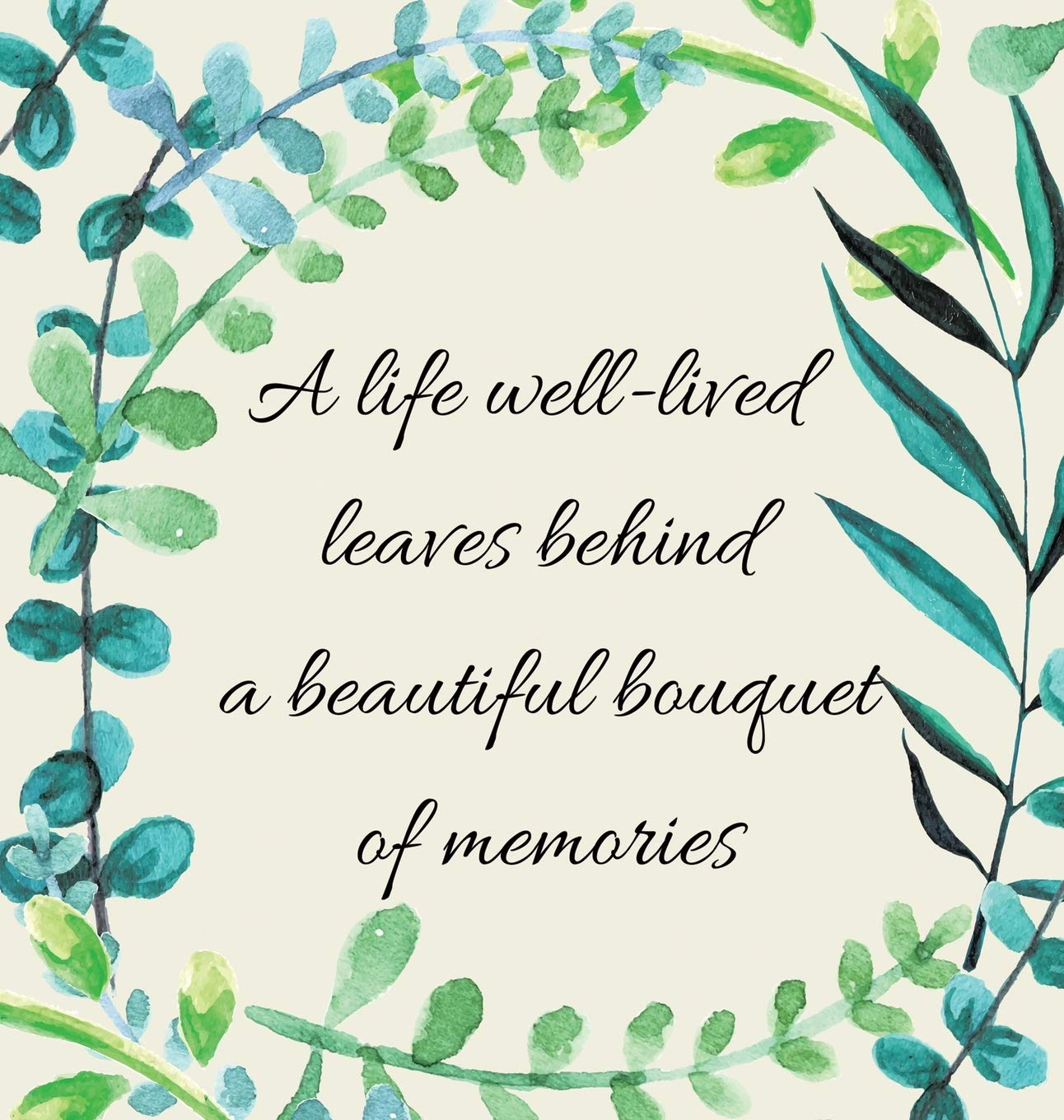 In Loving Memory Condolence Book (Hardback cover),Used