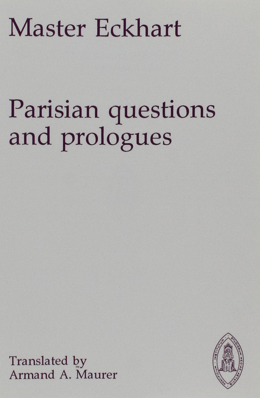 Parisian Questions and Prologues,Used