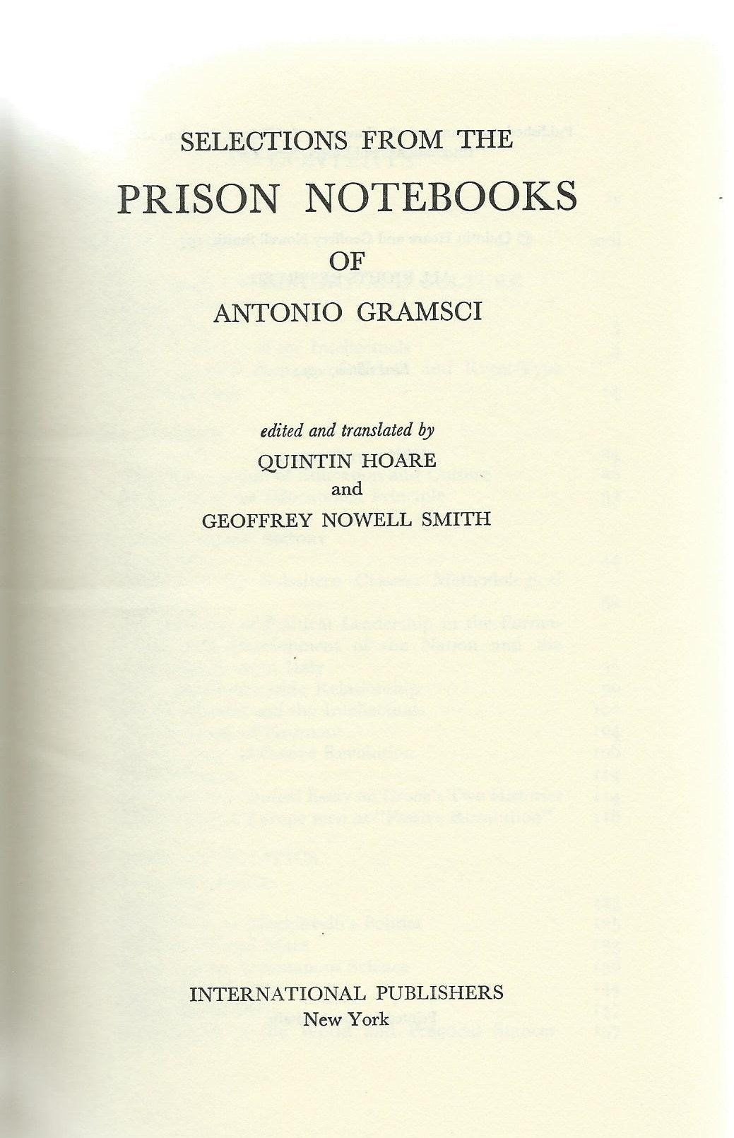 Selections From The Prison Notebooks,Used