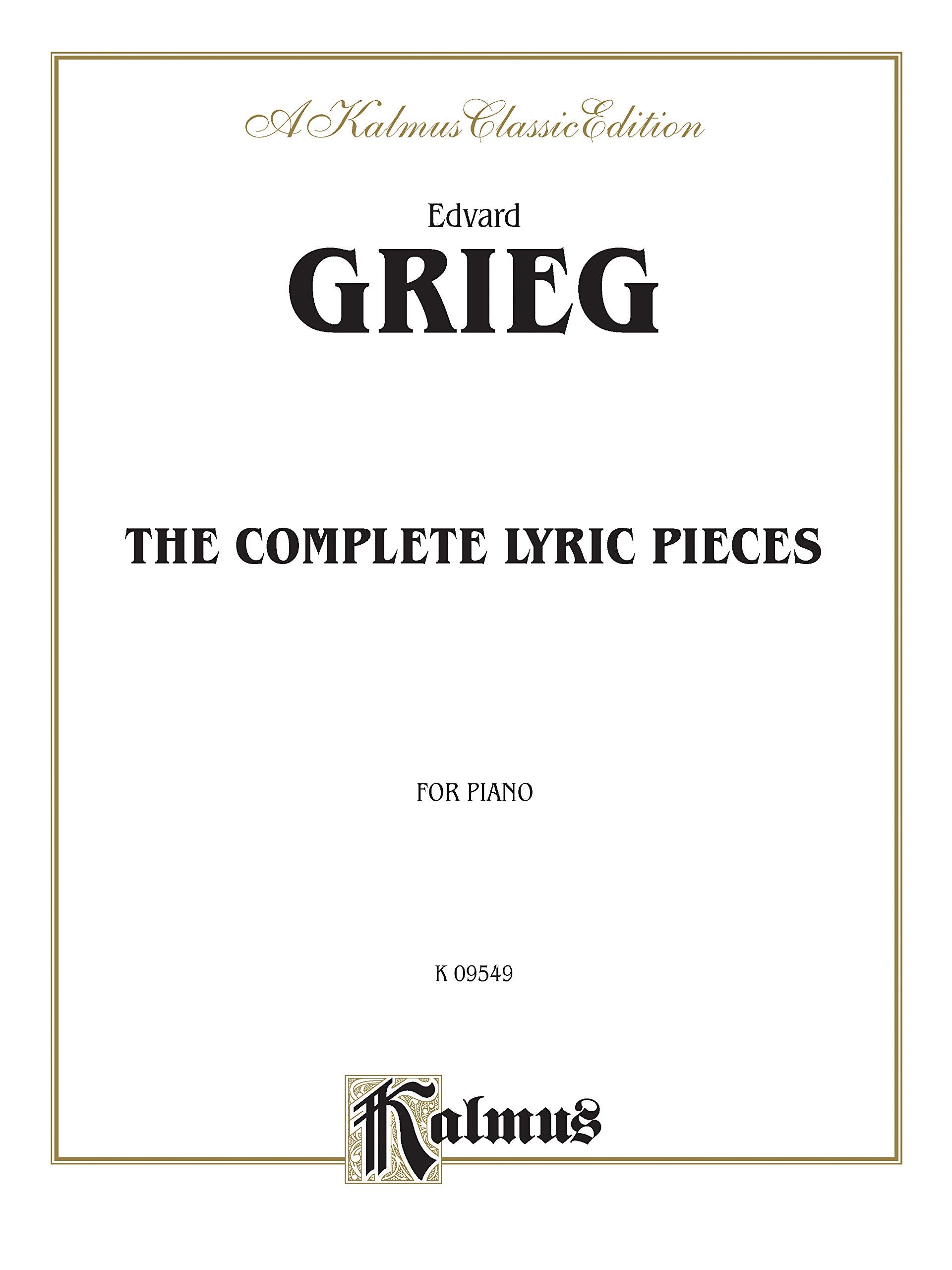 The Complete Lyric Pieces (Kalmus Edition),Used