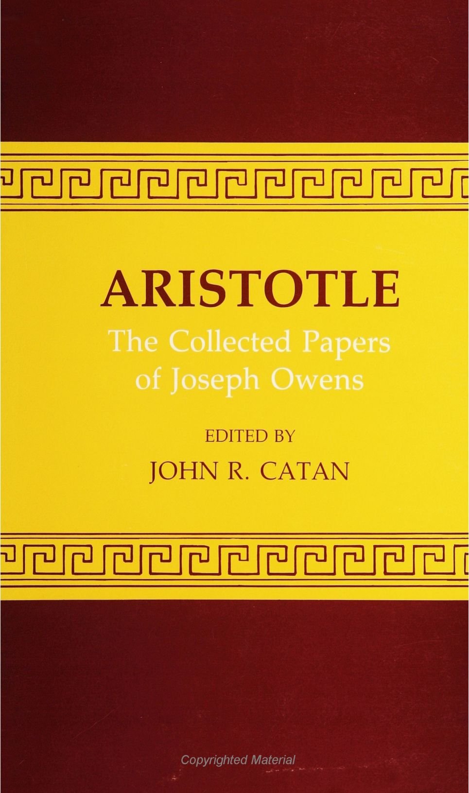 Aristotle: The Collected Papers of Joseph Owens,Used