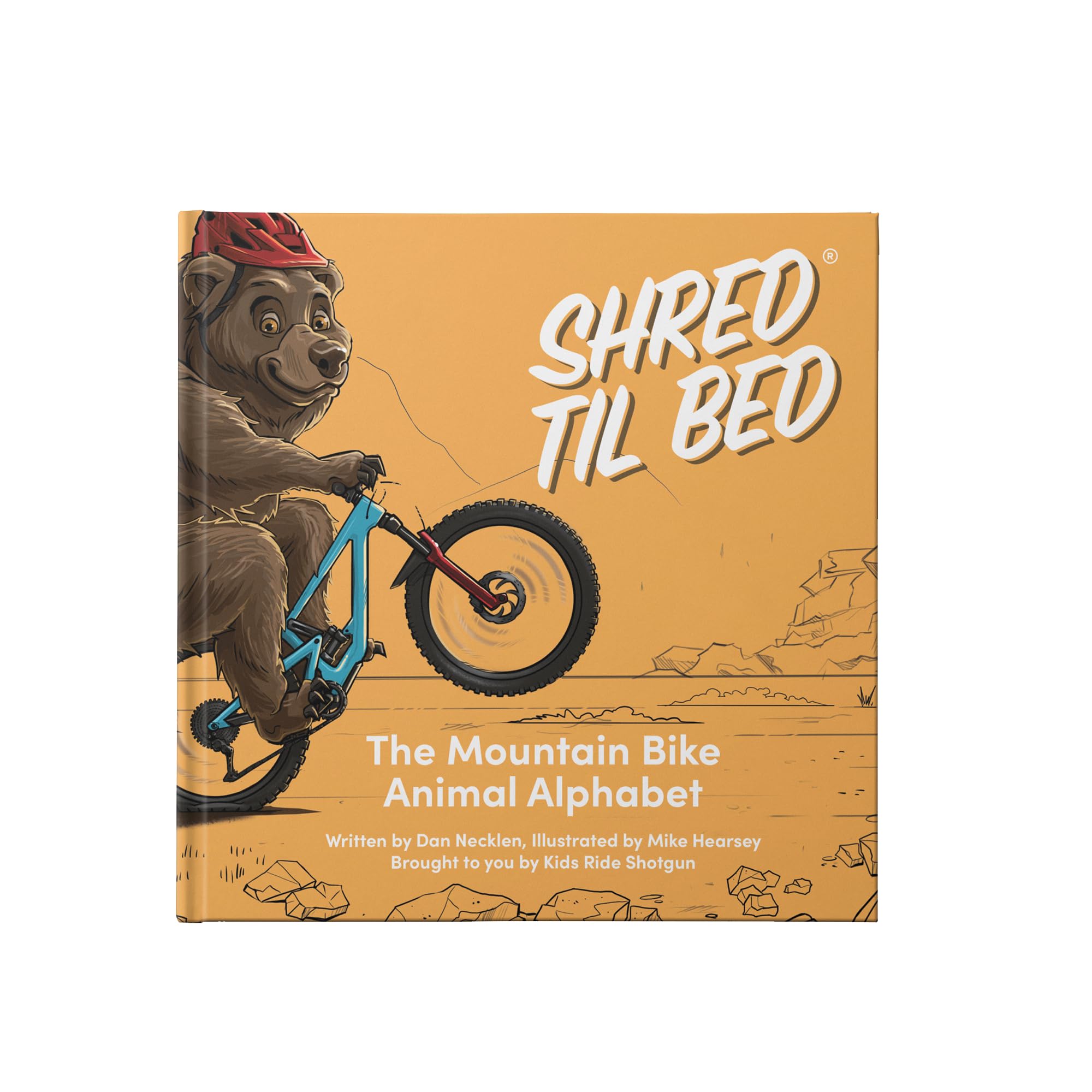 Shred Til Bed  The Mountain Bike Animal Alphabet by SHOTGUN  52 Pages of MTB Stoke in a Premium Hardcover Book,Used