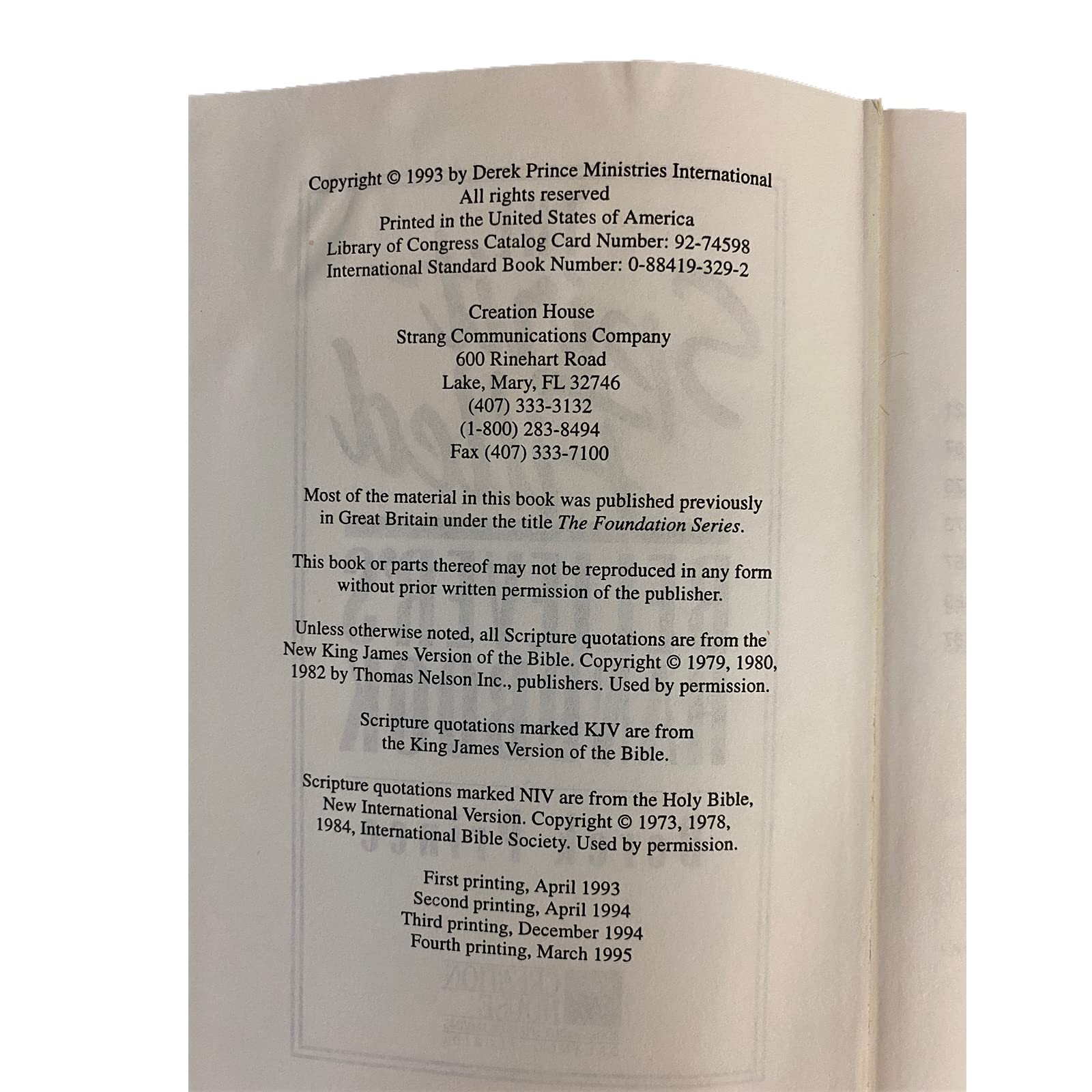 The Spiritfilled Believer'S Handbook,New