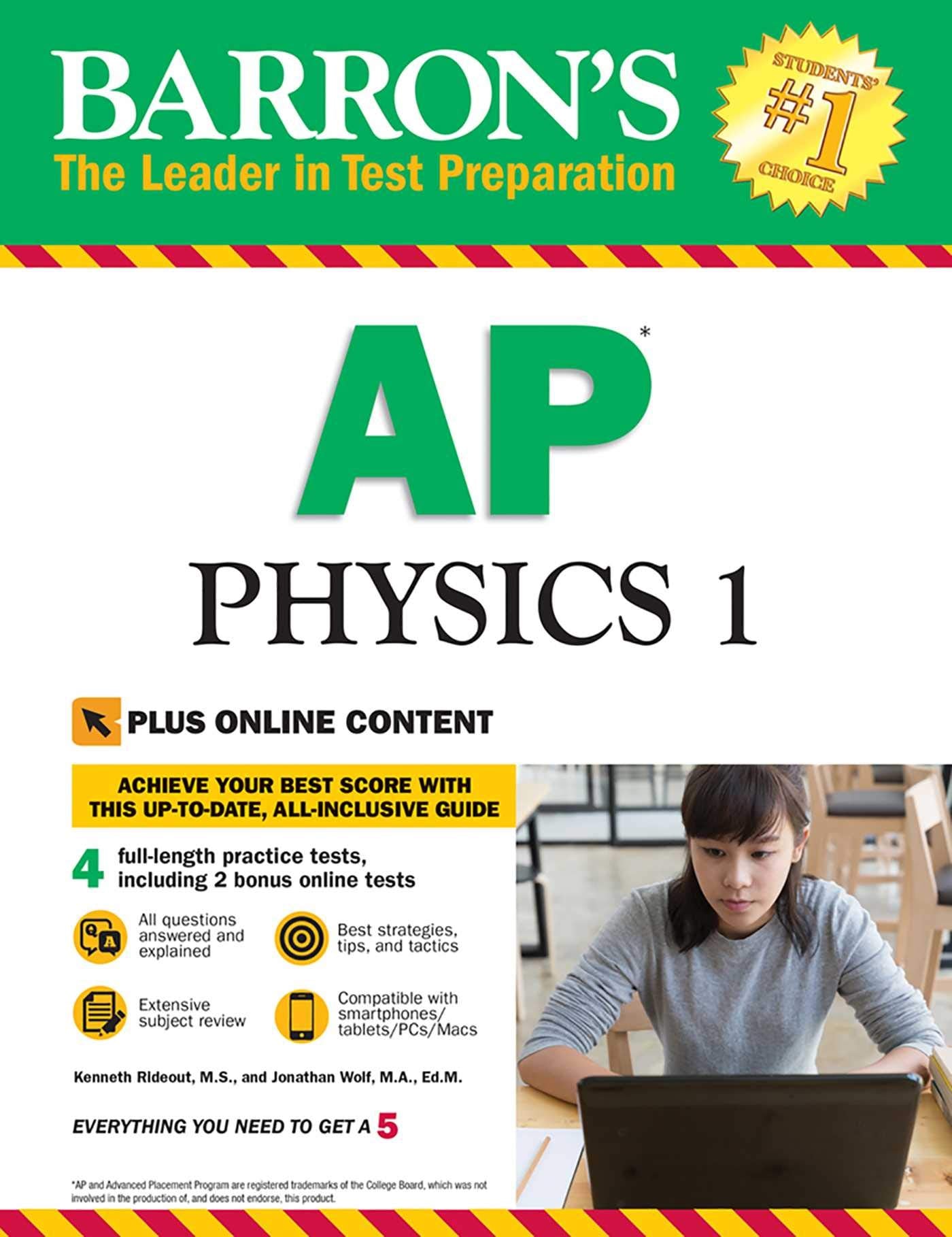 AP Physics 1 with Online Tests (Barron's AP Physics 1 and 2),Used