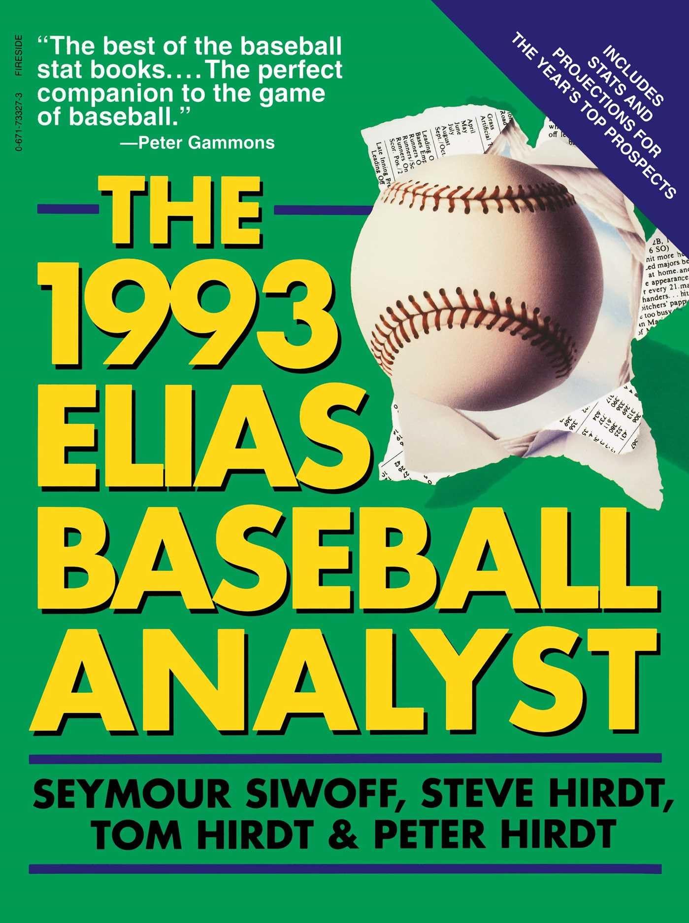 1993 Elias Baseball Analyst,Used