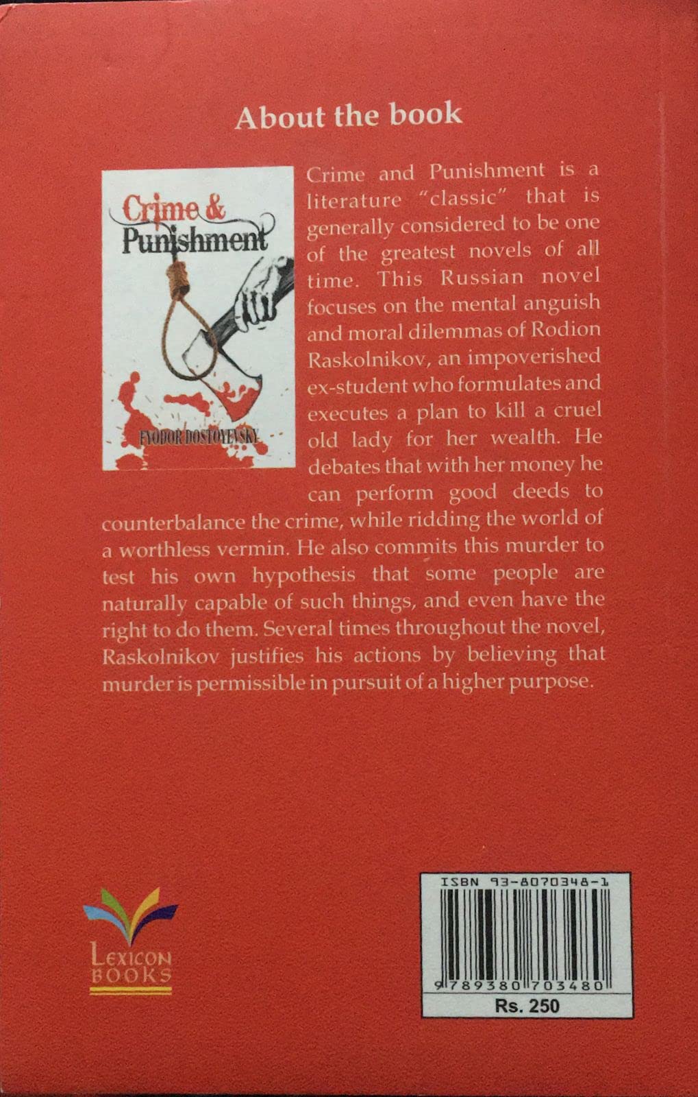 Crime and Punishment: A Stressed Edition,Used