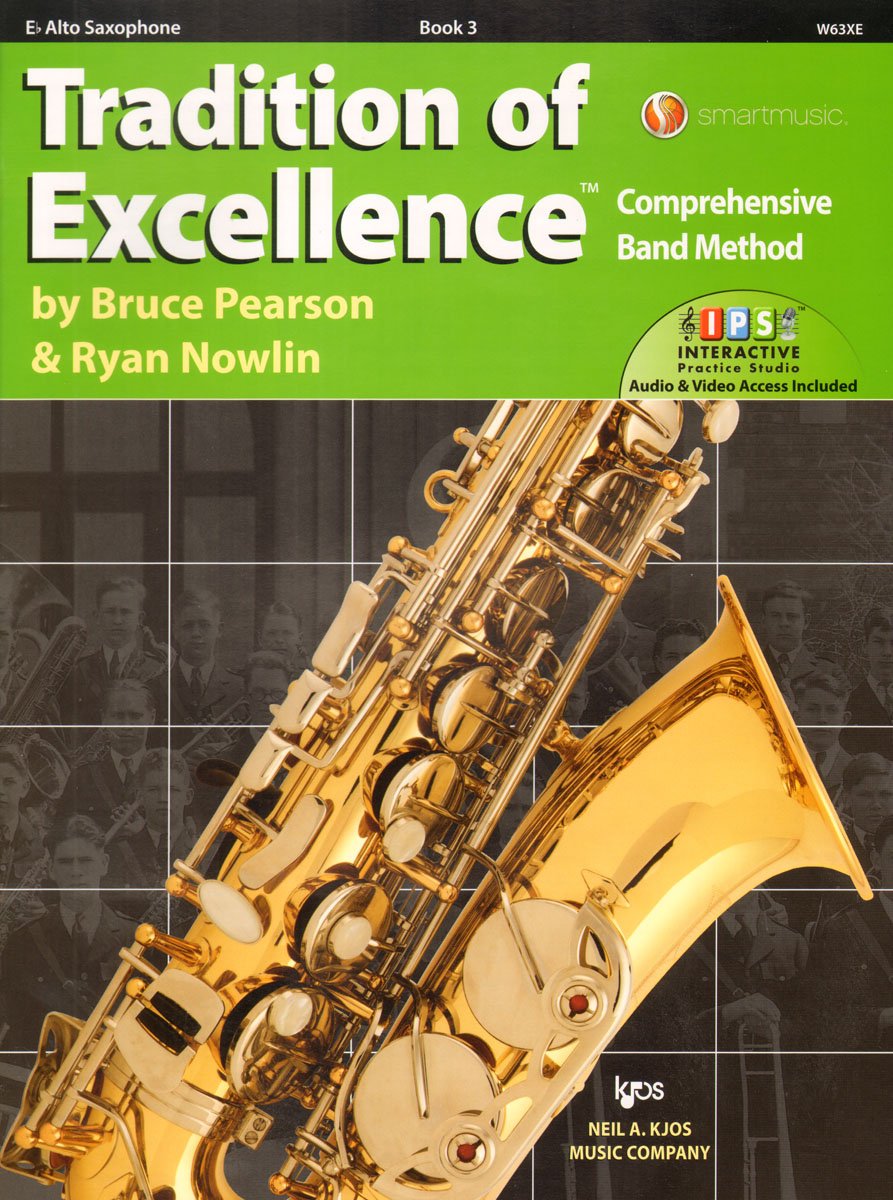 W63XE Tradition of Excellence Book 3 Alto Saxophone,New
