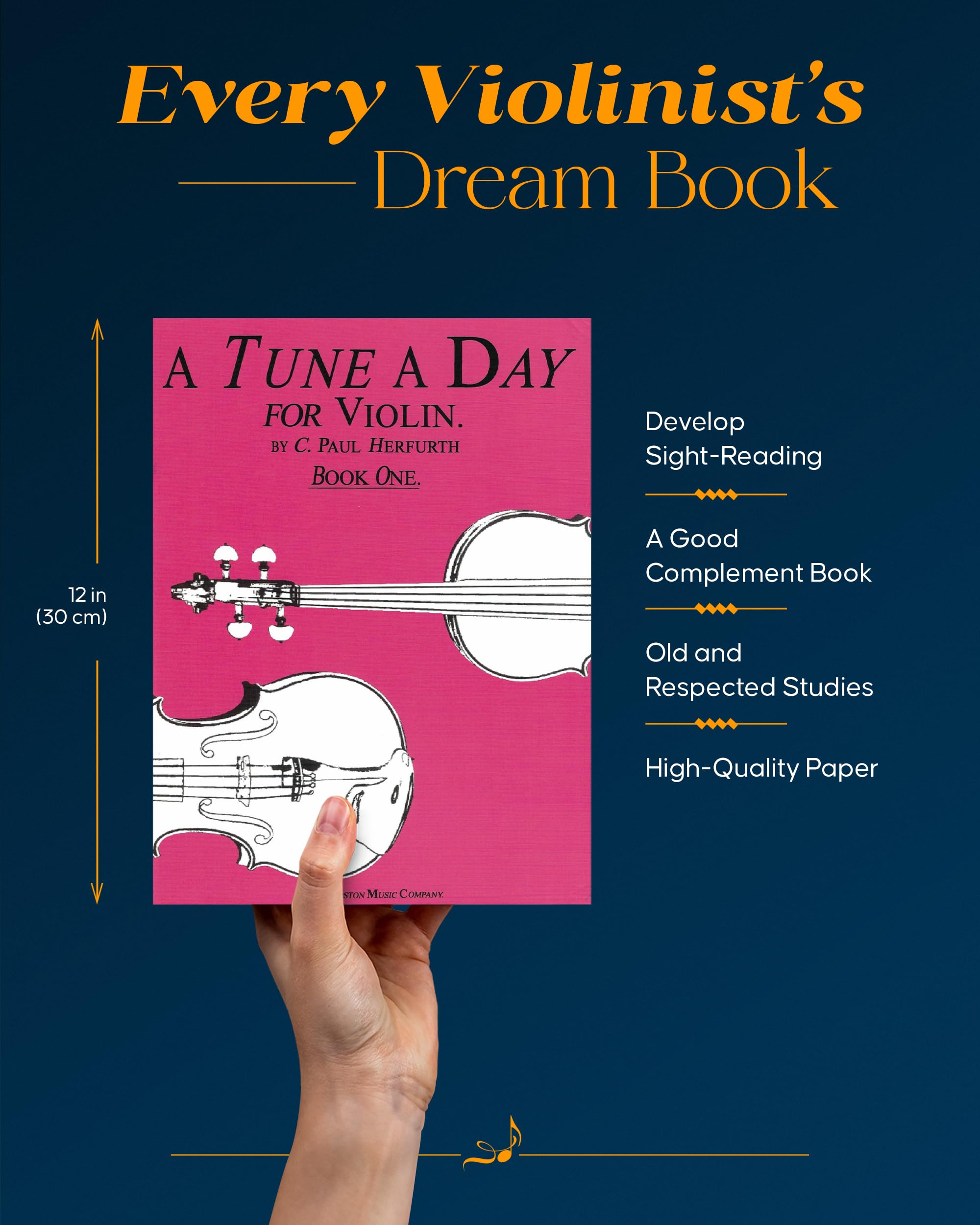 A Tune a Day Violin: Book 1 Violin Music Book with Lessons, Illustrations, Explanations, and More EasytoRead Violin Book,New