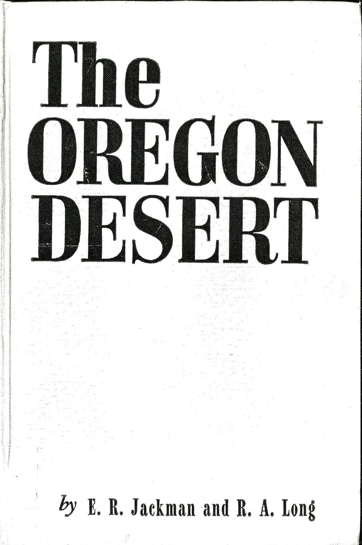 Oregon Desert,Used
