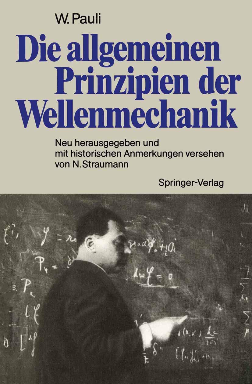 Die Allgemeinen Prinzipien Der Wellenmechanik: Neu Herausgegeben Und Mit Historischen Anmerkungen Versehen Von Norbert Straumann,Used