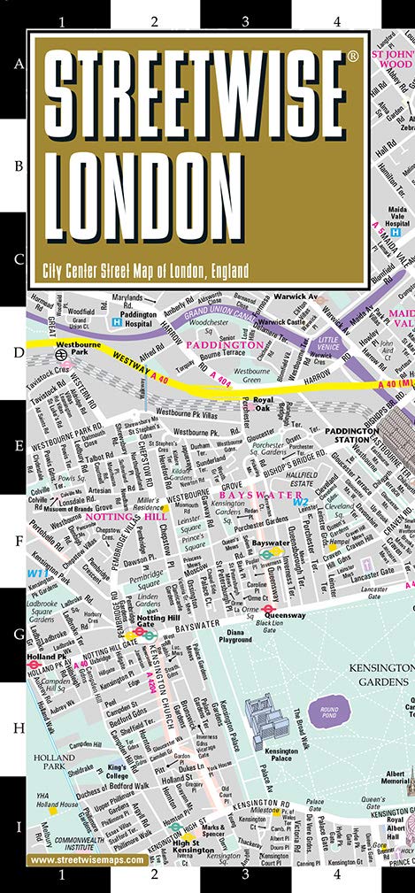 Streetwise London Map Laminated City Center Street Map Of London, England (Michelin Streetwise Maps),Used
