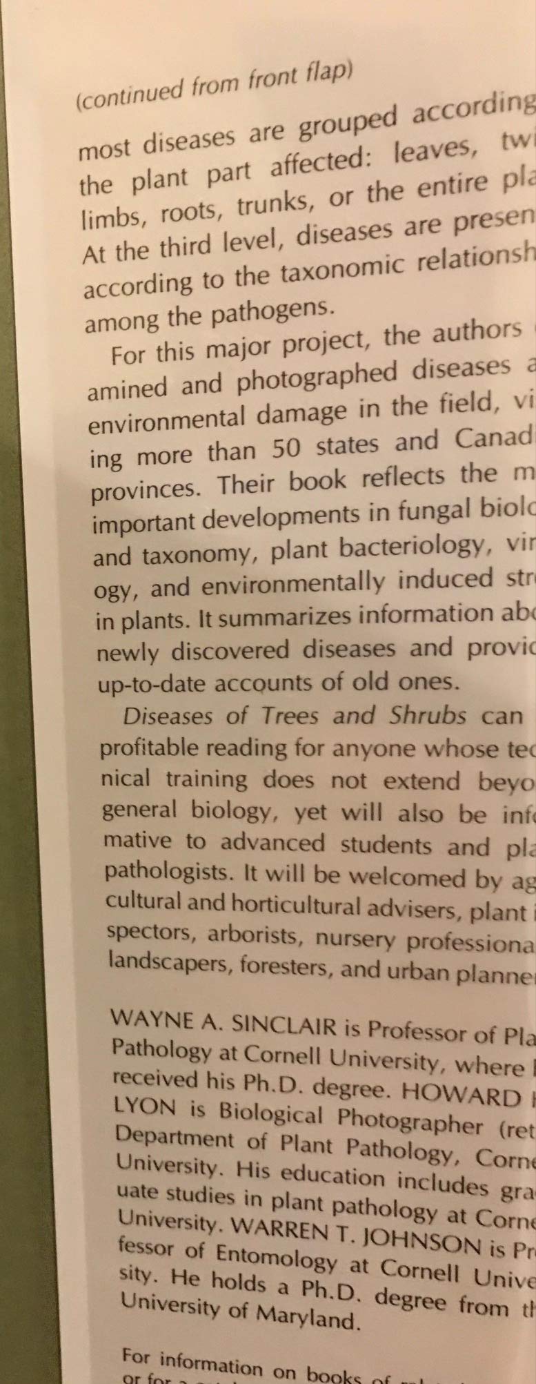 Diseases Of Trees And Shrubs,New