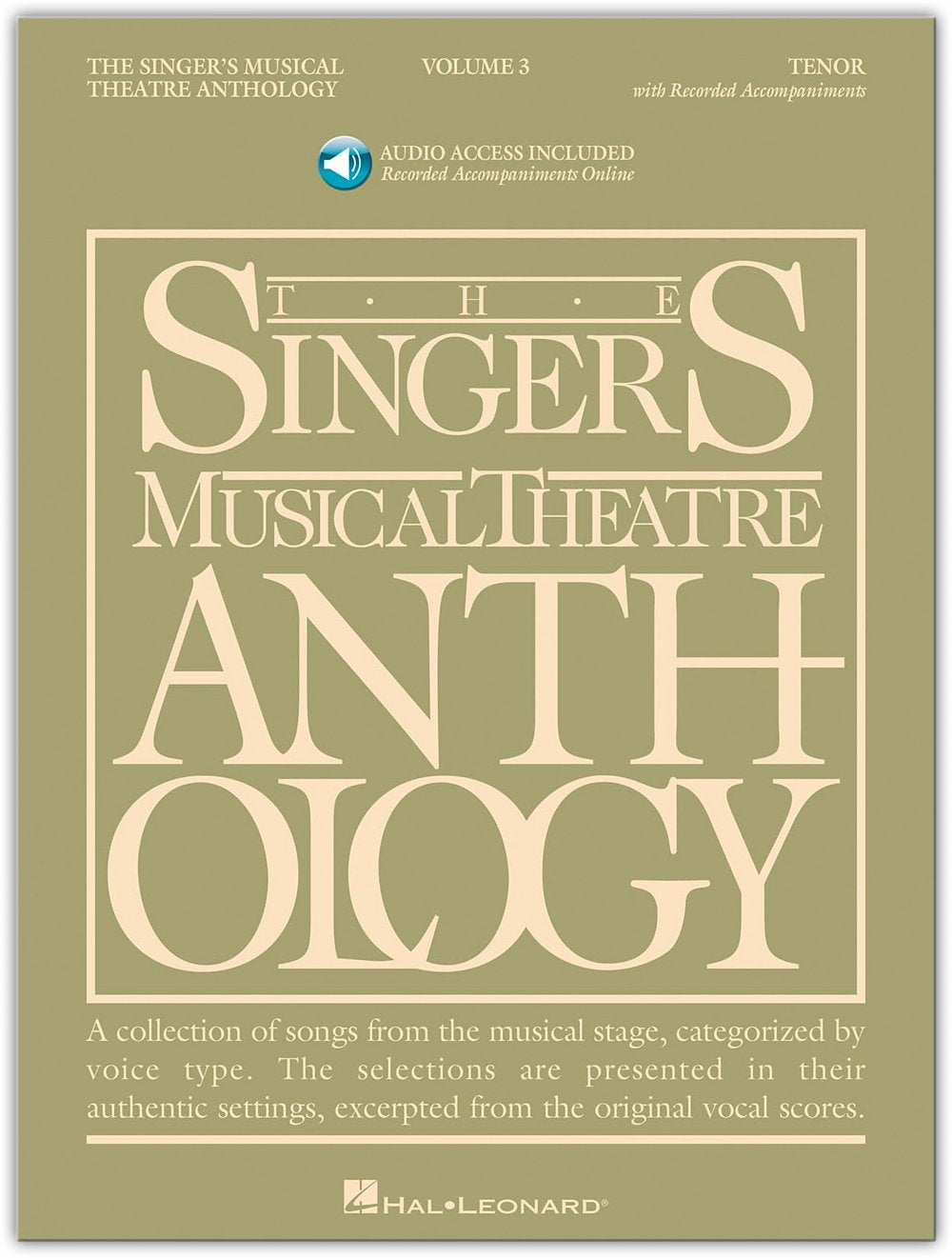Singer's Musical Theatre Anthology Volume 3 Book/Online Audio,Used