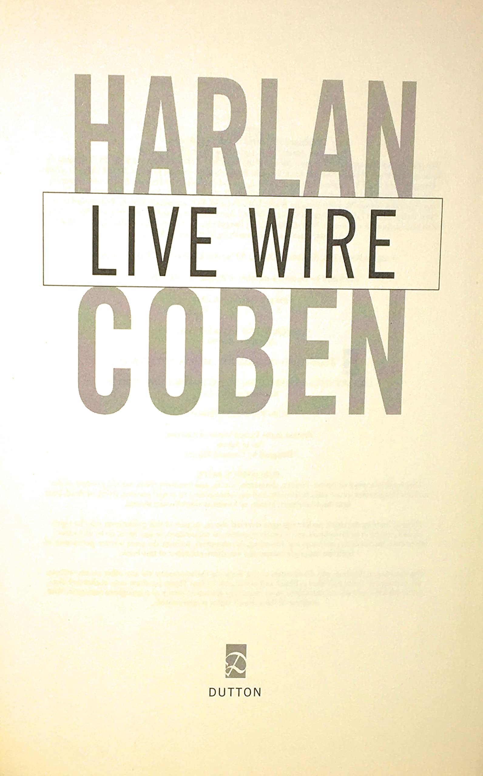 Live Wire (Myron Bolitar),New