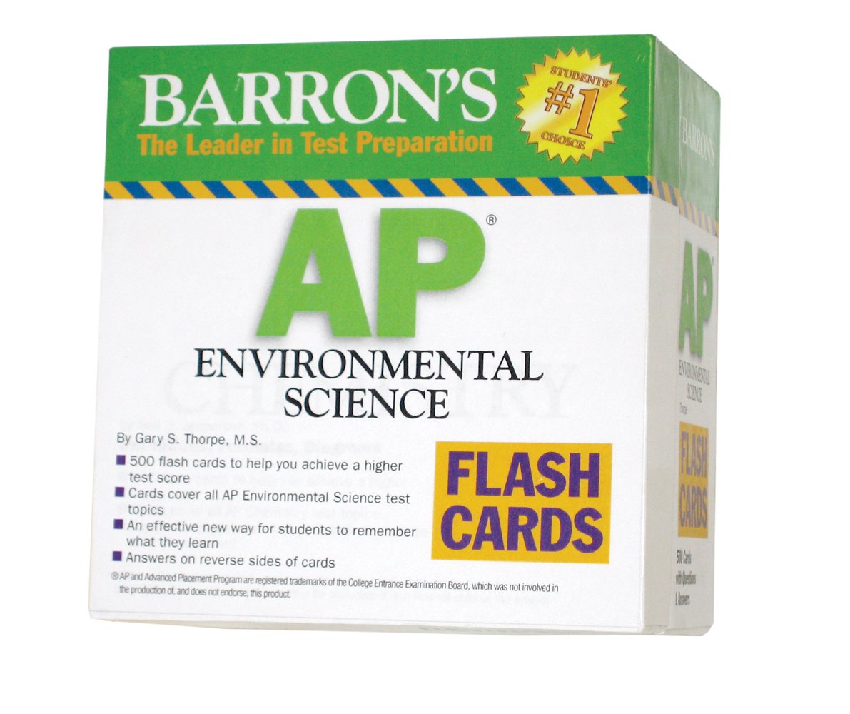Barron's AP Environmental Science Flash Cards (Barron's: the Leader in Test Preparation),Used