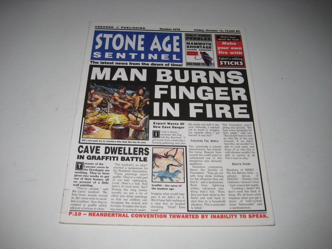 Stone Age Sentinel (Newspaper Histories Series),Used