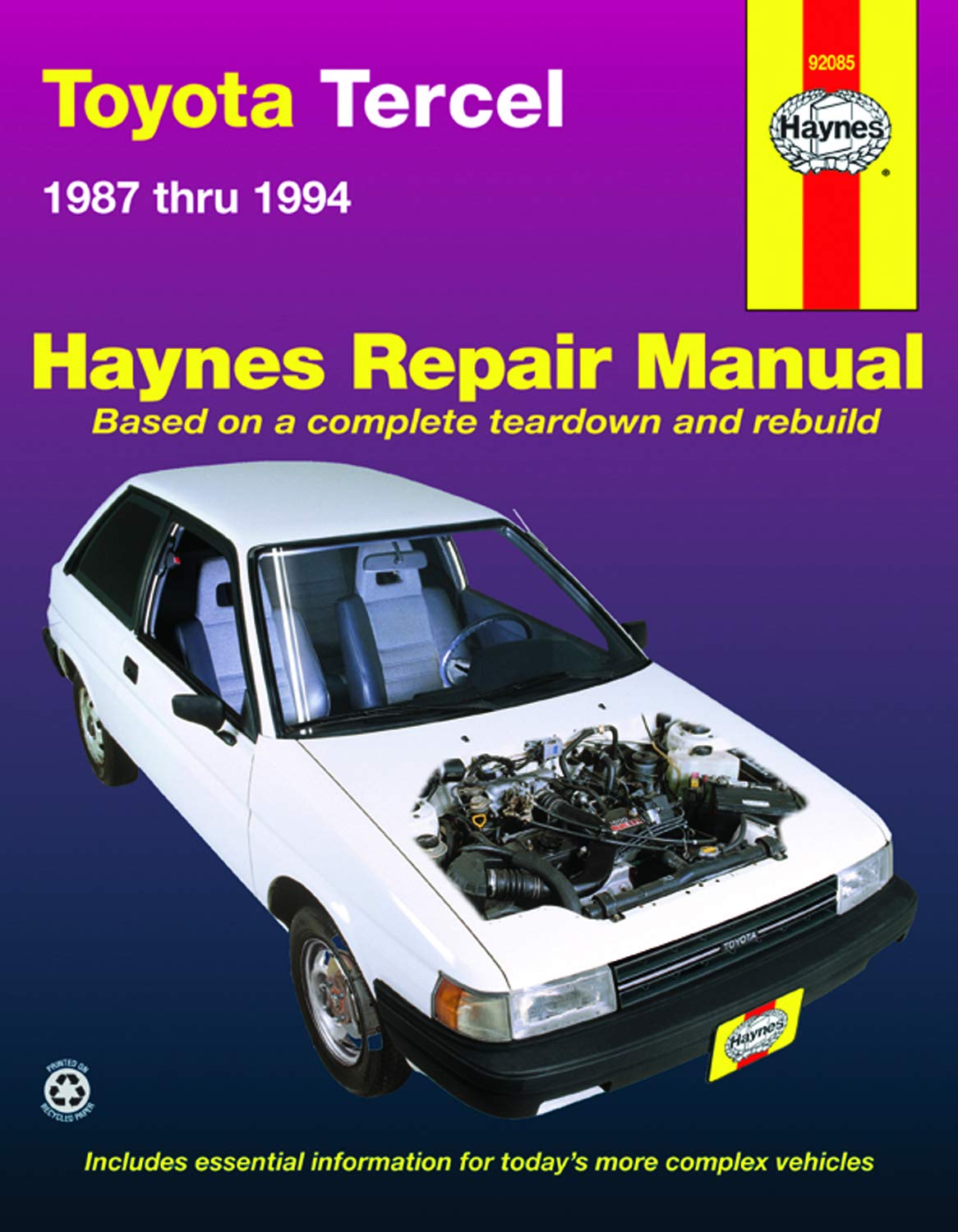 Toyota Tercel: 1987 thru 1994 (Haynes Repair Manual),Used