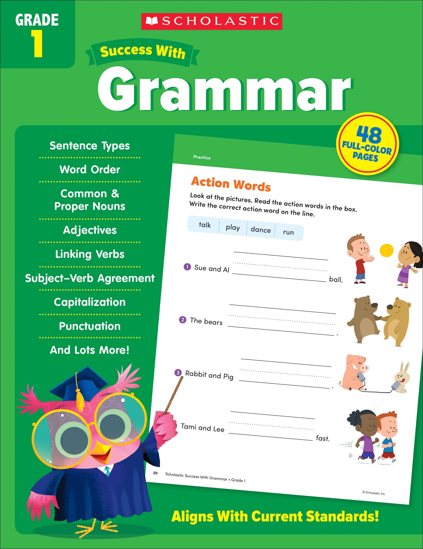 Scholastic Success with Grammar Grade 1 Workbook,Used