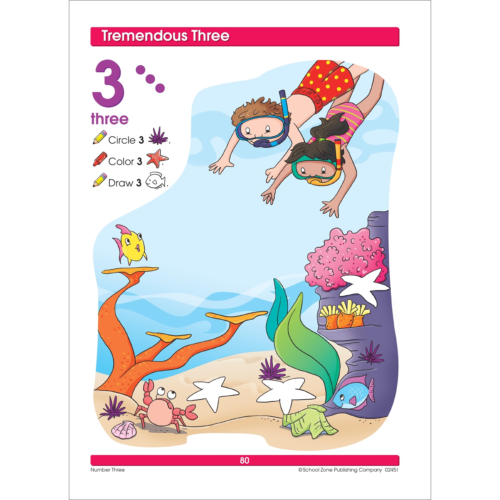 School Zone Preschool Super Scholar Workbook 128 Pages, Ages 3 To 5, Preschool To Kindergarten, Alphabet, Numbers 112, Colo,Used