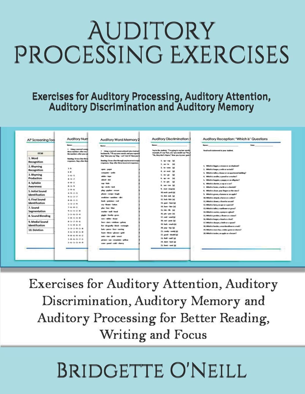 Auditory Processing Exercises: Exercises for Auditory Processing, Auditory Attention, Auditory Discrimination and Auditory Memor,Used