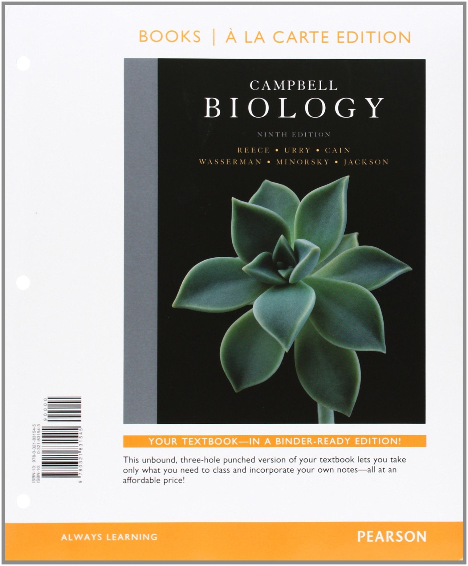 Campbell Biology, Books a la Carte Edition (9th Edition),Used
