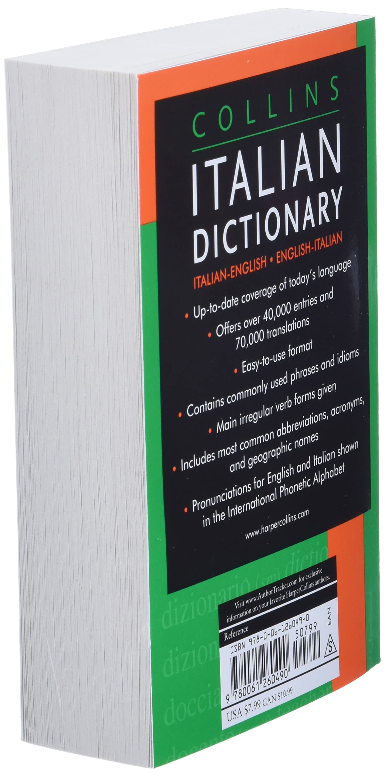 Collins Italian Dictionary (Collins Language),Used