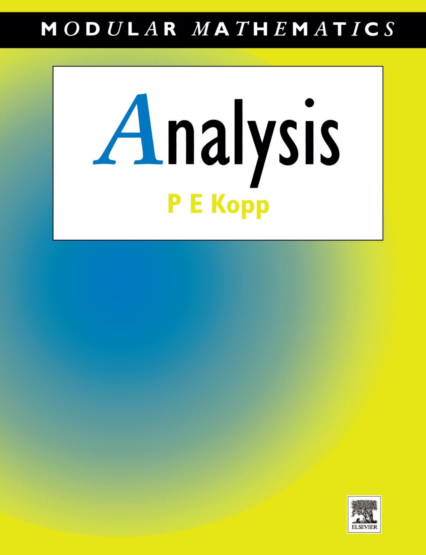 Analysis (Modular Mathematics Series)