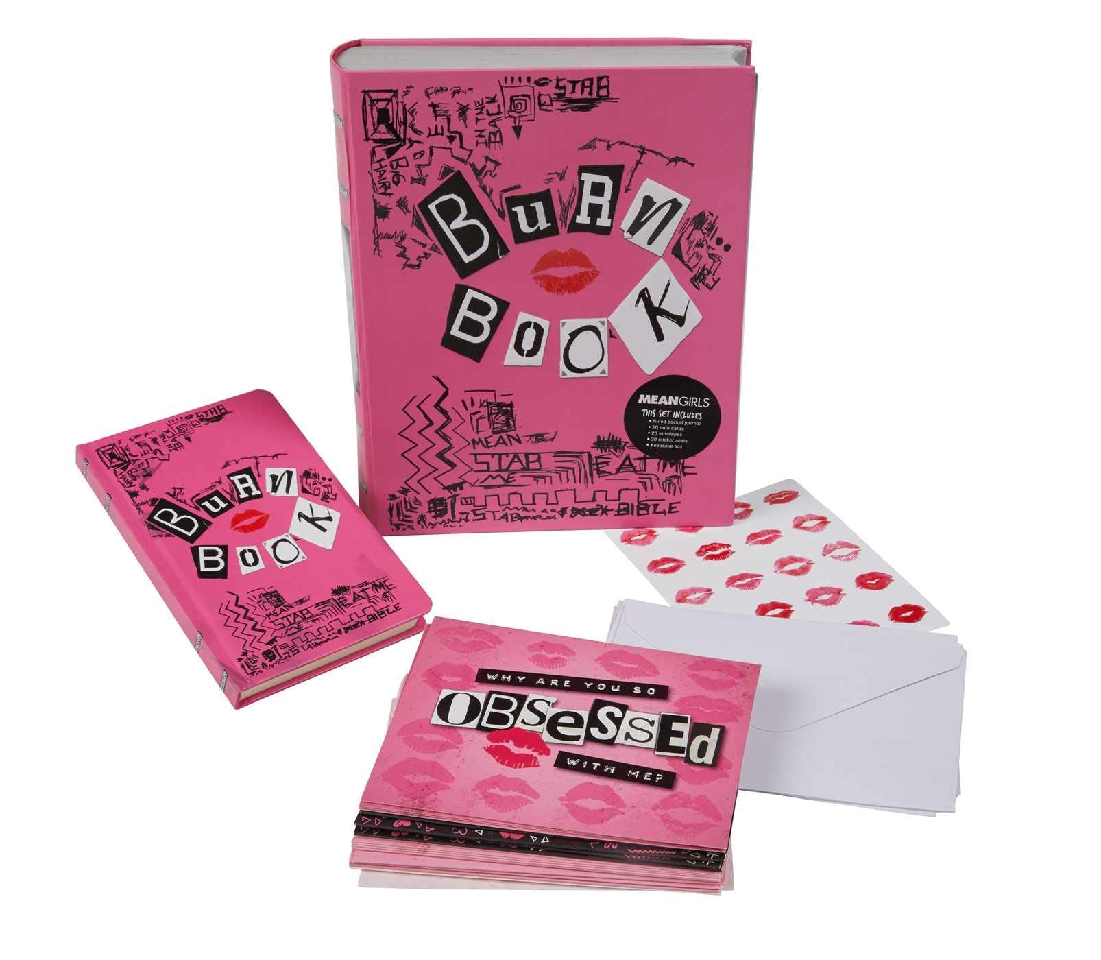 Mean Girls: The Burn Book Deluxe Note Card Set (with Keepsake Book Box),Used