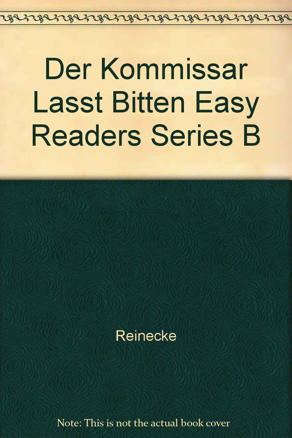 Der Kommissar Lasst Bitten Easy Readers Series B,Used