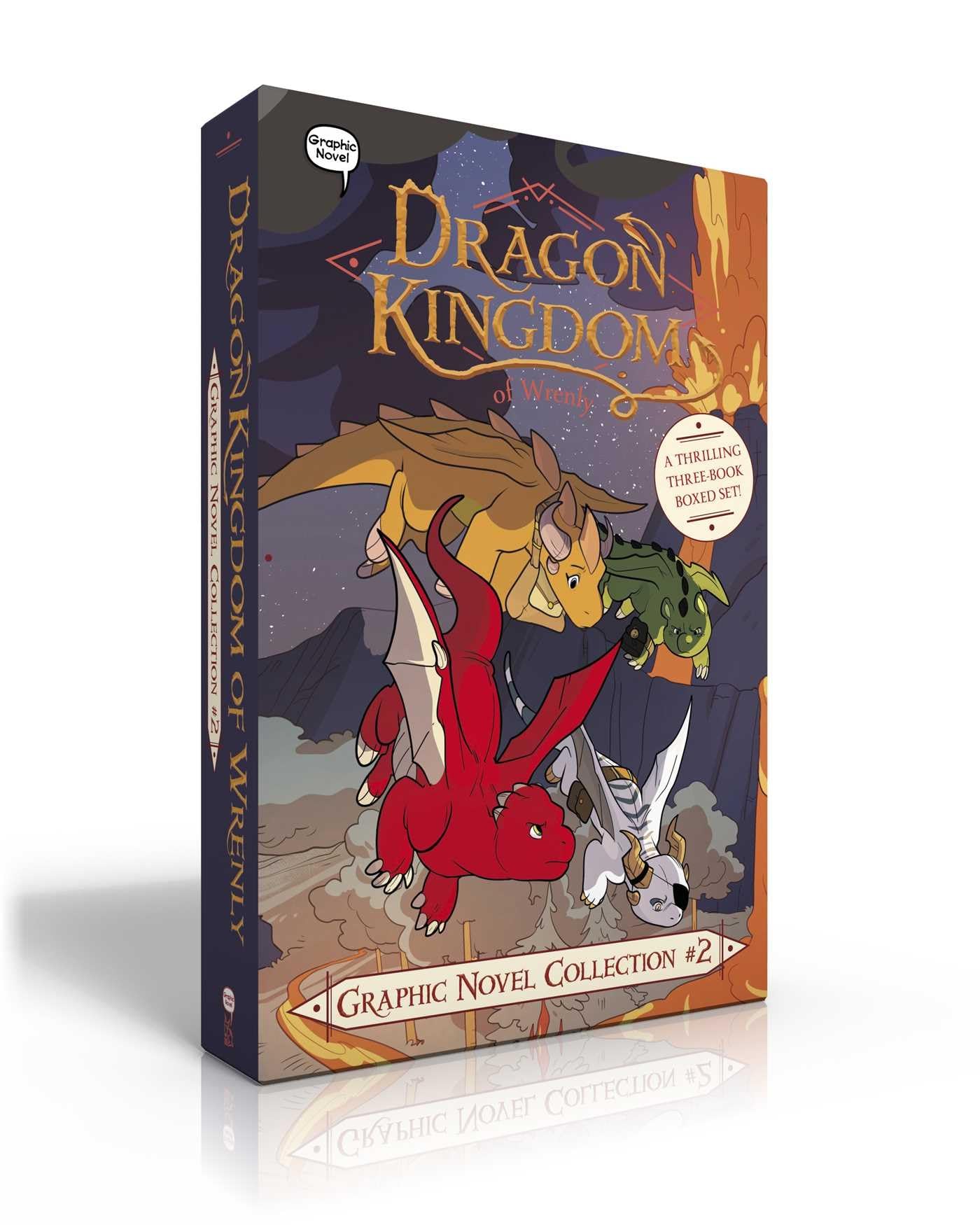 Dragon Kingdom Of Wrenly Graphic Novel Collection #2 (Boxed Set): Ghost Island; Inferno New Year; Ice Dragon,Used