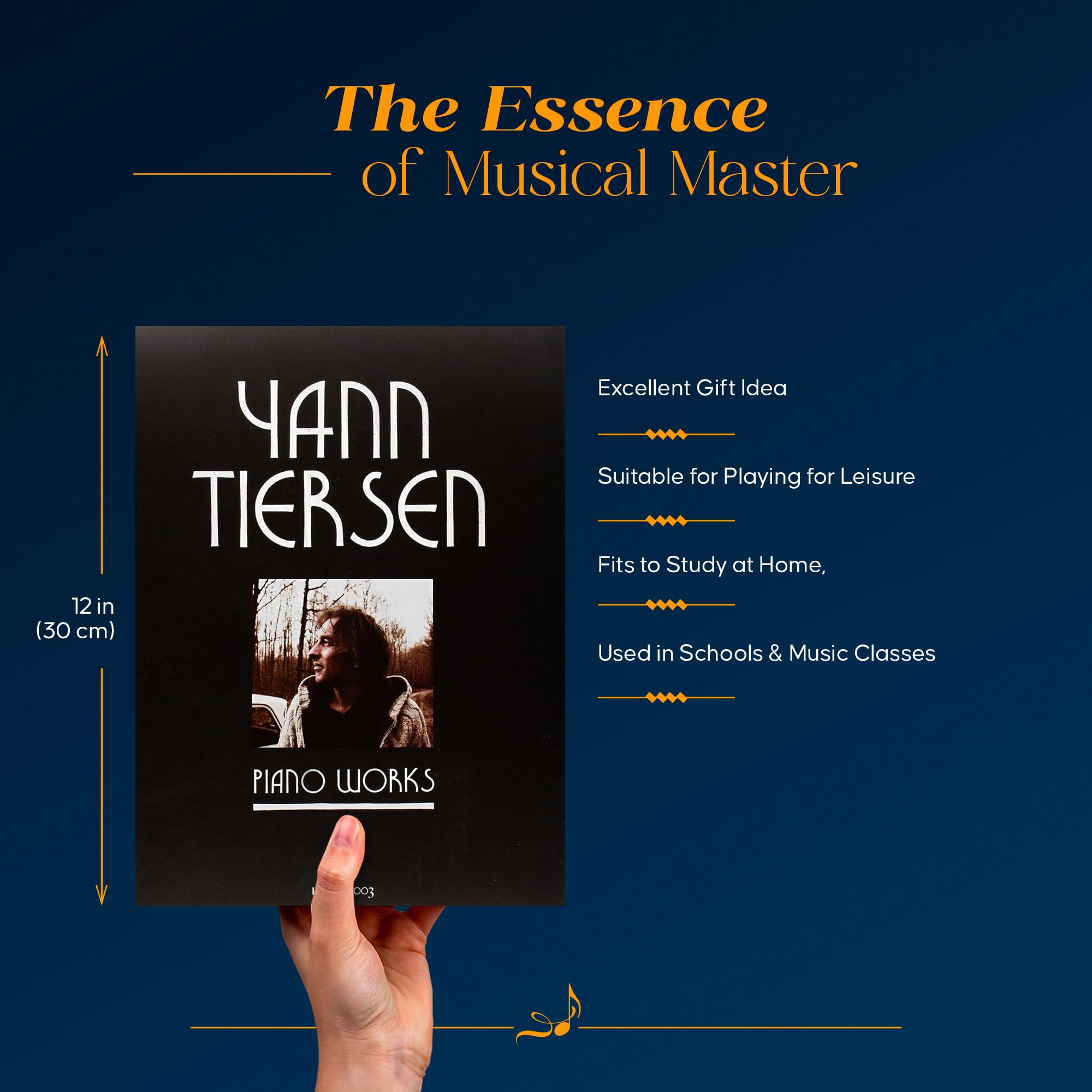 Yann Tiersen Piano Works: 19942003 Music Sheet Book with 23 Piano Pieces Collection Classical Piano Music Book from Frenc,Used