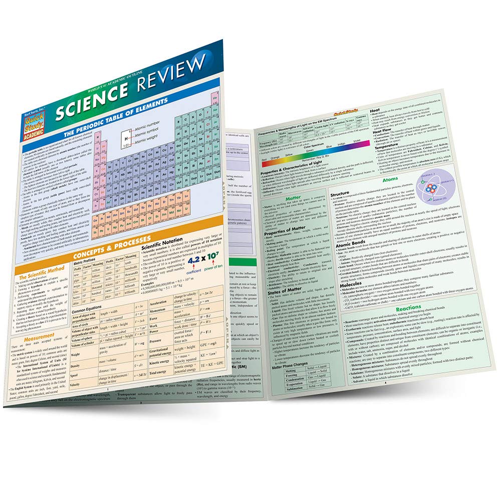 Science Review (Quick Study Academic),Used