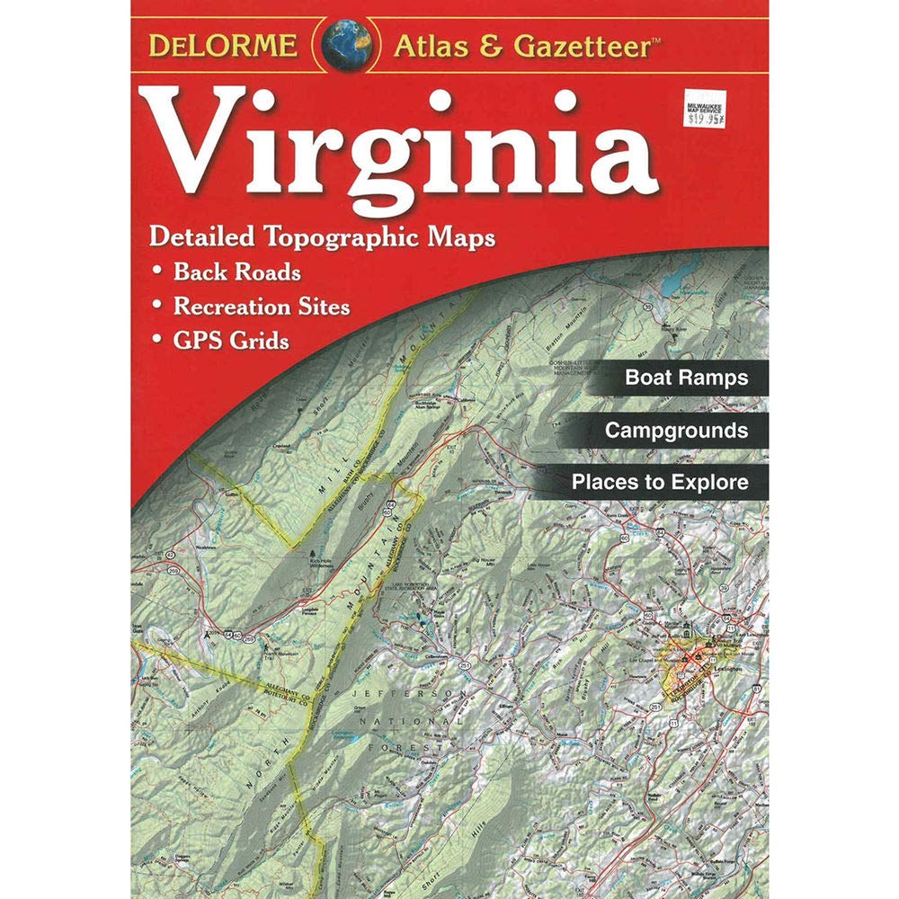 Virginia Atlas & Gazetteer (Delorme Atlas & Gazetteer),Used