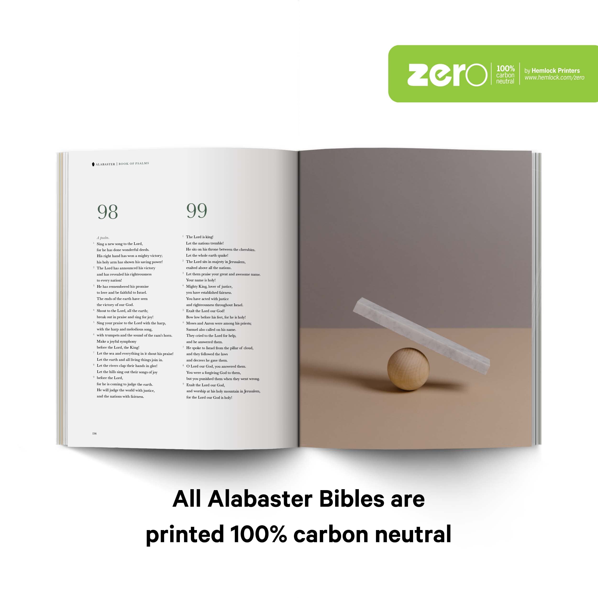 Book Of Psalms Alabaster Bible,New