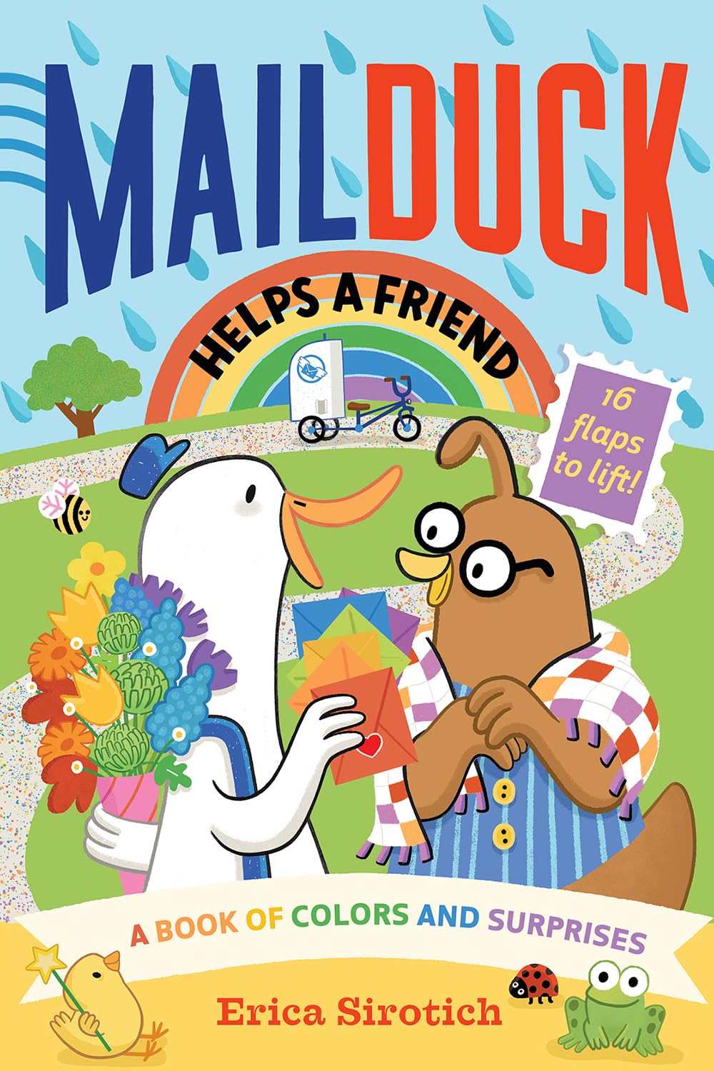 Mail Duck Helps A Friend (A Mail Duck Special Delivery): A Book Of Colors And Surprises,Used