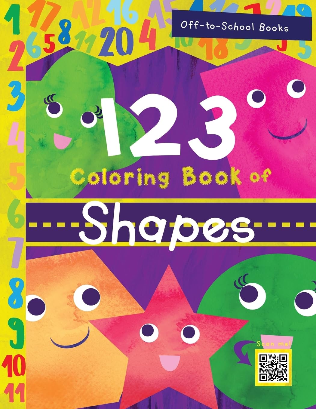 123 Coloring Book Of Shapes (Children's Book, Number Book, Preschoolers Book, Age 35),Used