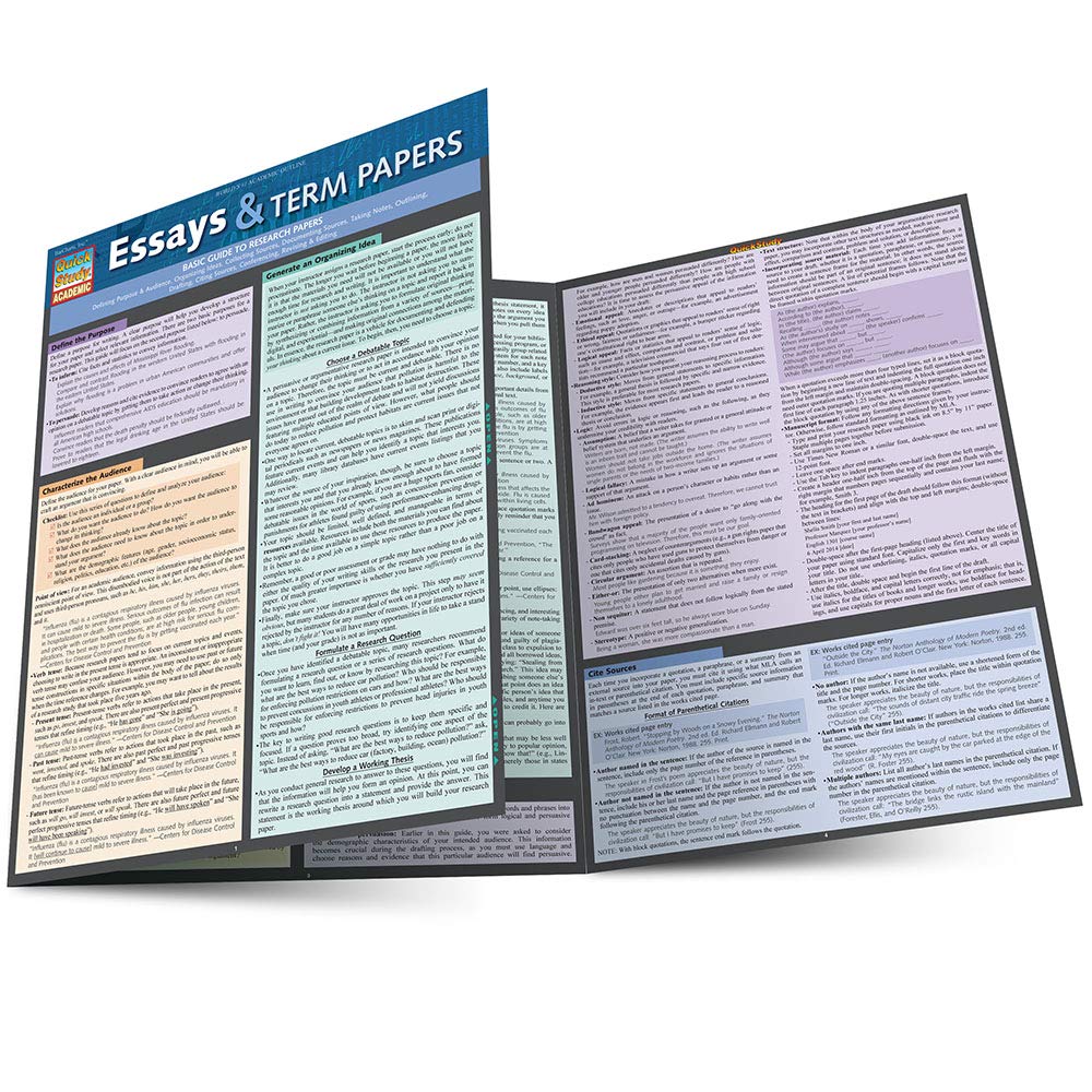 Essays & Term Papers (Quick Study Academic),Used