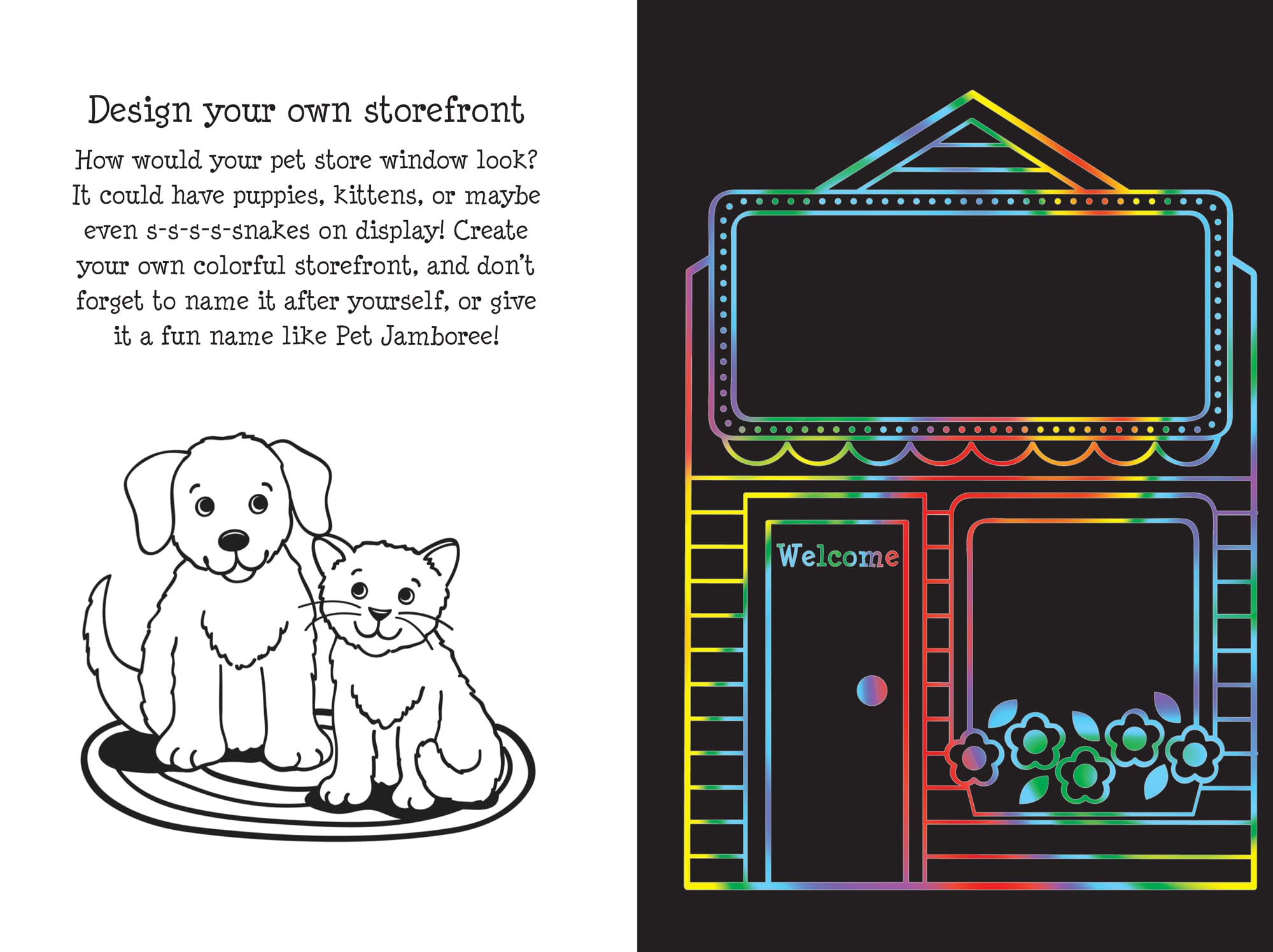 Scratch and Sketch Pet Shop,Used