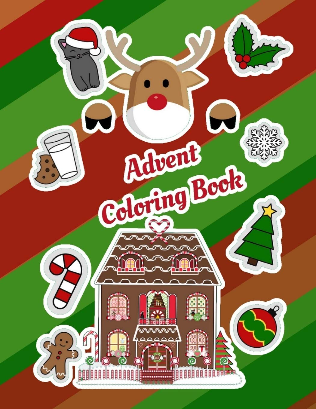Advent Coloring Book: Christmas Calendar Workbook Colouring Activity Books For Holiday Tree (Party Favor And Mandala Meditation ,Used